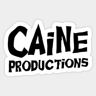 Caine Productions Logo Black Sticker